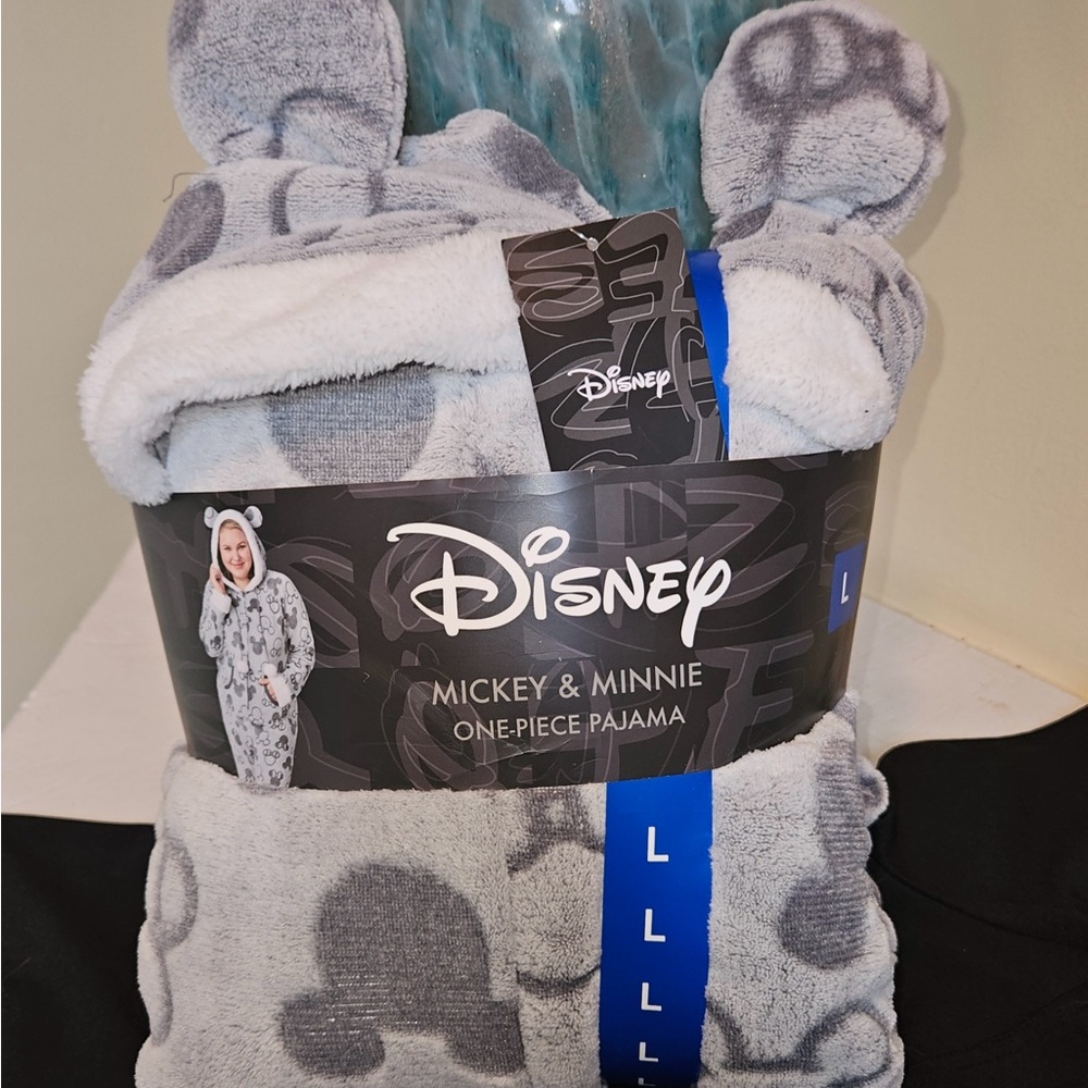Disney Gray Cozy Pajamas with Sherpa Trim